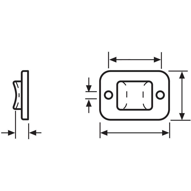 HellermannTyton - Befestigungssockel und -element für Kabelbinder Befestigungssockel 32x25 m TY8G1-PA66W-BK schwarz − 100 Stück