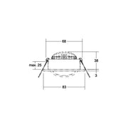 Brumberg Leuchten - Downlight/Strahler/Flutlicht LED-Einbaustrahler 41413183DW 3000-1800K, d2w