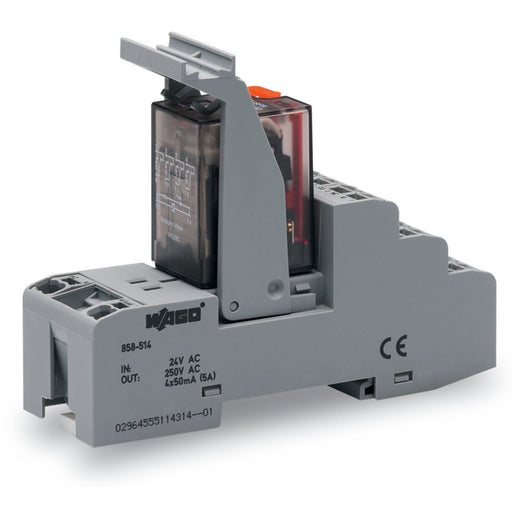 WAGO - Schaltrelais Relaismodul 858-517 AC 115 V,4 Wechsler − 5 Stück