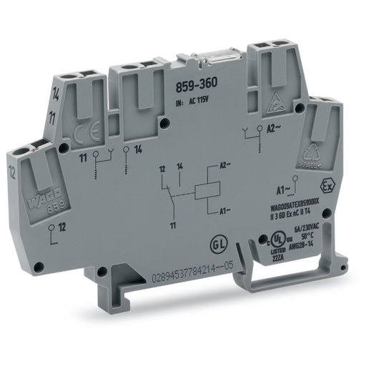 WAGO - Schaltrelais Relaisklemme 859-359 230VAC 1U − 10 Stück
