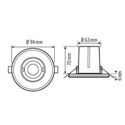 ESYLUX - Bussystem-Bewegungsmelder Decken-Präsenzmelder PD-FLAT #EP10423208