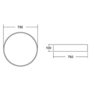 Brumberg Leuchten - Decken-/Wandleuchte LED-Anbau-Flächenleuchte 13681163 direkt 3000K