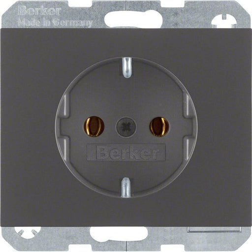 Berker - Steckdose SCHUKO-Steckdose 41157006 anthrazit matt, lack