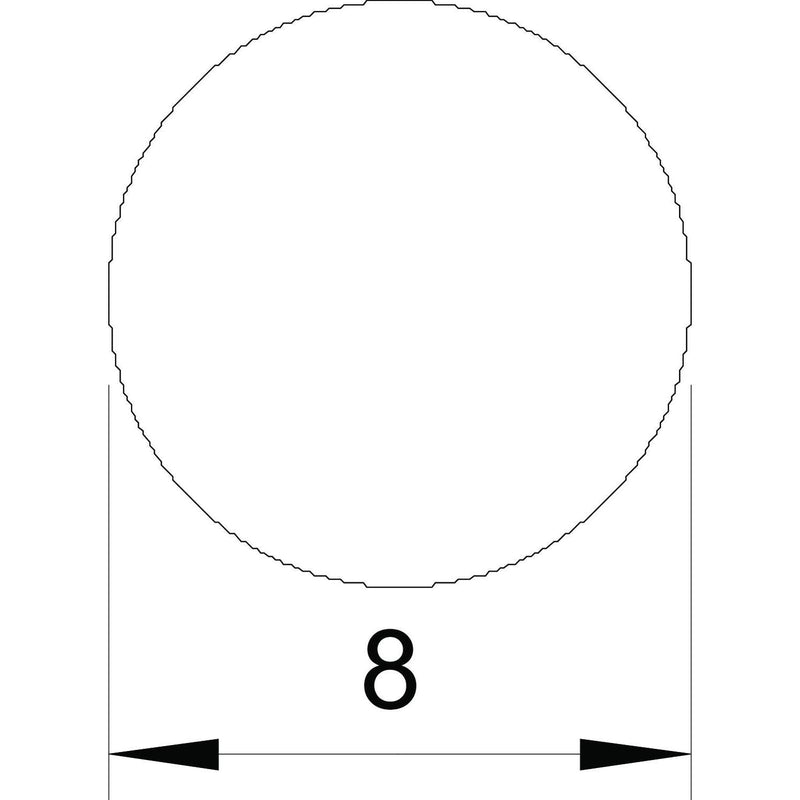 OBO Bettermann - Rundleiter/Draht für Blitzschutz Rundleiter RD 8-V2A 50kg Ring, 8mm, VA − 125 Meter