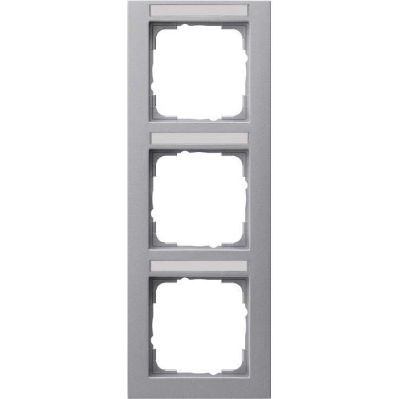 Gira - Abdeckrahmen 3f. Alu 110325 senkrecht,bruchsi