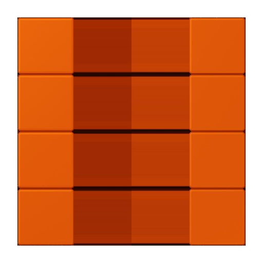 Jung - Abdeckung/Bedienelement für Installationsschalterprogramme Tastensatz 4fach LC 504 TSA 260 orange vif