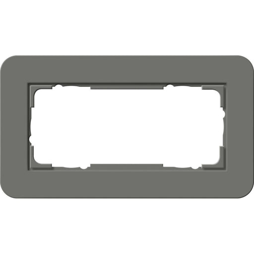 Gira - Abdeckrahmen 2fach o.M 1002413 Dklgrau/Reinweiß