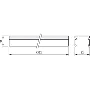 Philips Lighting - Tragschiene für Lichtbandsystem Tragschiene 9pol. LL546T4x2.5#42543999 4552mm, silber