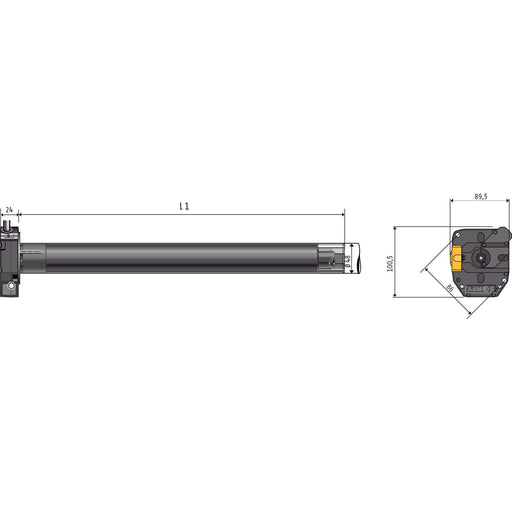 Somfy - Rohrmotor LT 50 Jet 1242713 8/17 NHK SW50 ED,3m