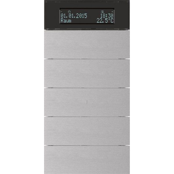 Berker - Bussystem-Mehrfach Bediengerät Tastsensor 5fach 75665594 Alu