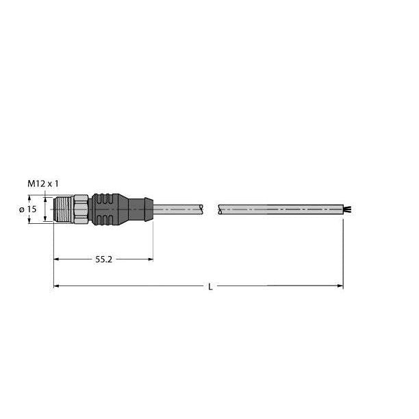 Turck - Konfektioniertes Sensor-Aktor-Kabel Feldbusleitung RSCV-FBY48BK-10M/5D 4-polig
