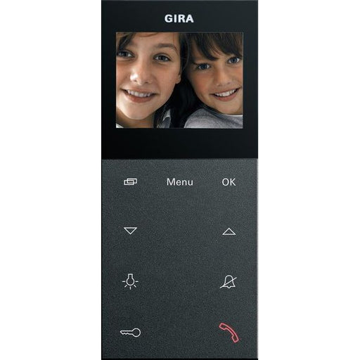 Gira - Innenstation für Türkommunikation Wohnungsstation Video AP 123928 Plus anthrazit