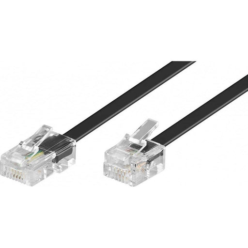Goobay - Konfektionierte Fernmeldeleitung RJ45-RJ11 Anschlußkabel 68579 15m,sw,St/St