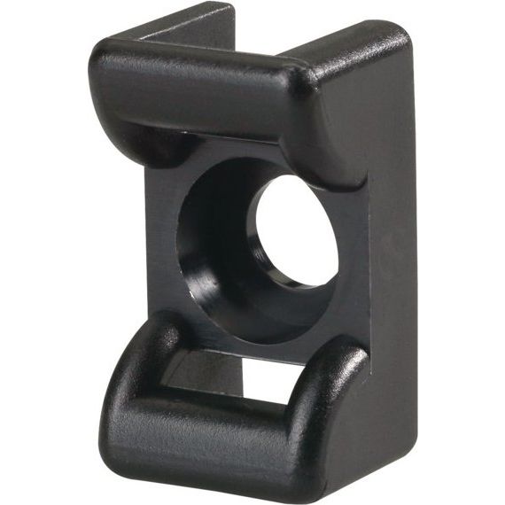 HellermannTyton - Befestigungssockel und -element für Kabelbinder Befestigungssockel KR6G5 PA66 BK 100 18x12mm − 100 Stück
