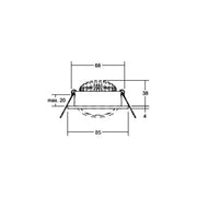 Brumberg Leuchten - Downlight/Strahler/Flutlicht LED-Einbaustrahler 12646173 3000K