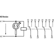 Weidmüller - Schaltrelais Relaiskoppler RCMKITPI230VAC4COLD 4W 230VAC 6A − 10 Stück