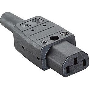 Bachmann - Geräteanschlussdose Kaltgerätedose sw 915.170 Kunststoff