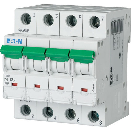 Eaton - Leitungsschutzschalter PXL-D6/4 6 A, 4p,Steckkl. D