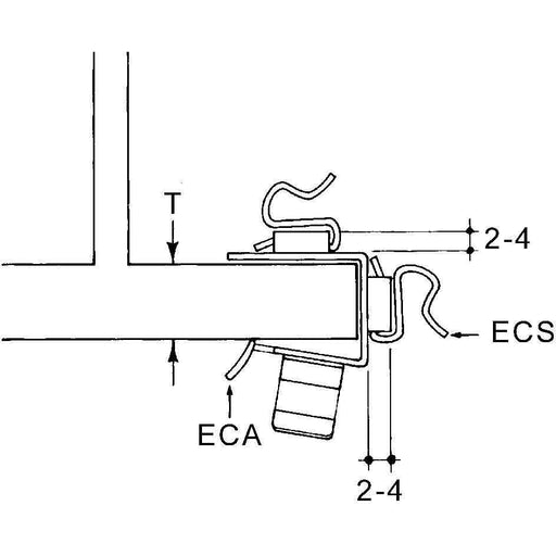 Niedax - Befestigungsschelle für Kabel/Rohre Kabelbefestigung ECA-1520 − 100 Stück