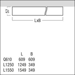Zumtobel Group - Decken-/Wandleuchte LED-Reinraumleuchte CL2 S 4600 #42186912 940