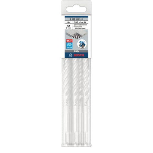 Bosch - Bohrer PRO SDS plus-5X 2608833906VE(10) Hammerbohrer 12 x
