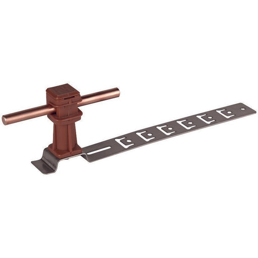 DEHN - Dachleitungshalter für Blitzschutz Dachleitungshalter DLHUS8H36L205BRV2A UNIsnap NIRO/K-braun