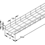 Niedax - Gitterrinne GRS 60.100/2 E3 − 2 Meter