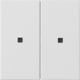 Gira - Abdeckung/Bedienelement für Installationsschalterprogramme Wippe 2f. 536927 S3000 unbedruckt rws