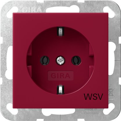 Gira - Steckdose WSV 4188108 Rot