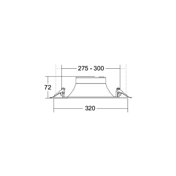Brumberg Leuchten - Downlight/Strahler/Flutlicht LED-Einbaudownlight 230V 40674183DA 3000K