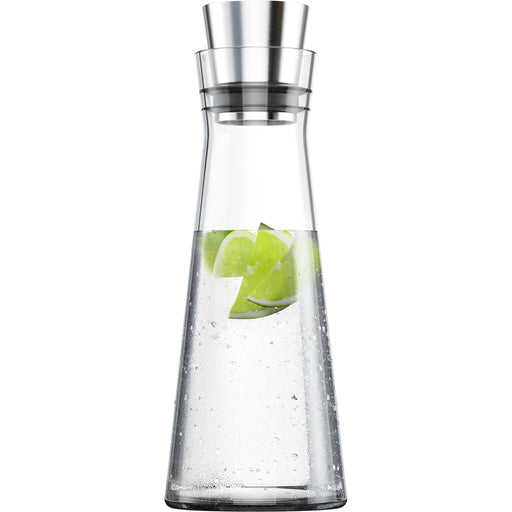 Emsa - Zubehör/Ersatzteile für Kleingeräte Glaskaraffe FLOW SLIM 1l Glas/Edelstahl