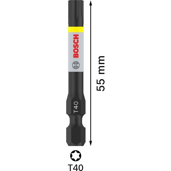 Bosch - Bit PRO Impact Bit, T40 2608522533VE(2) 55 mm, 2-tlg