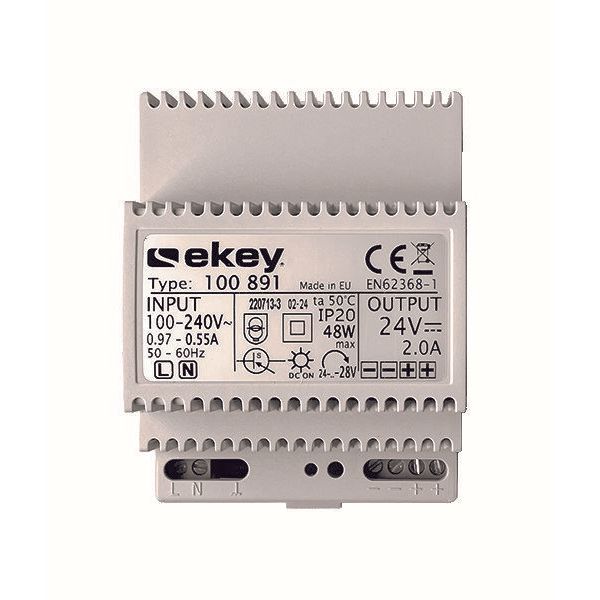 TCS Tür Control - Netzgerät für Türkommunikation Netzteil REG 230VAC 100891 24VDC 2A 4TE