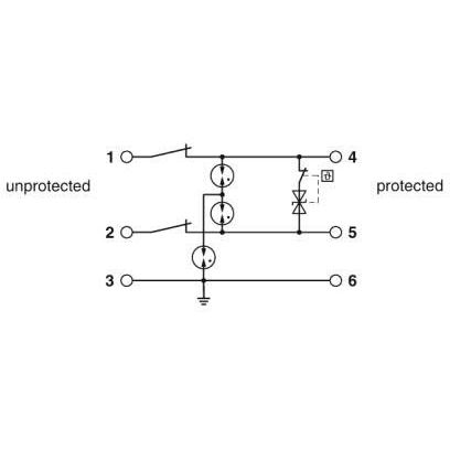 Phoenix Contact - Überspannungsableiter für Informations-/MSR-Technik Überspannungsschutzgerät 2906755