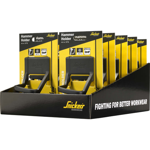 Snickers Workwear - Zubehör/Ersatzteile für persönliche Schutzausrüstung Hammerhalter one Size 97360400000 im 10-er Display − 10 Stück