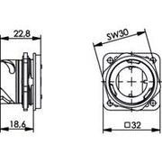 Telegärtner - Zubehör/Ersatzteile für modulares Anschlusssystem STX V1 Flansch 100022891 Metall