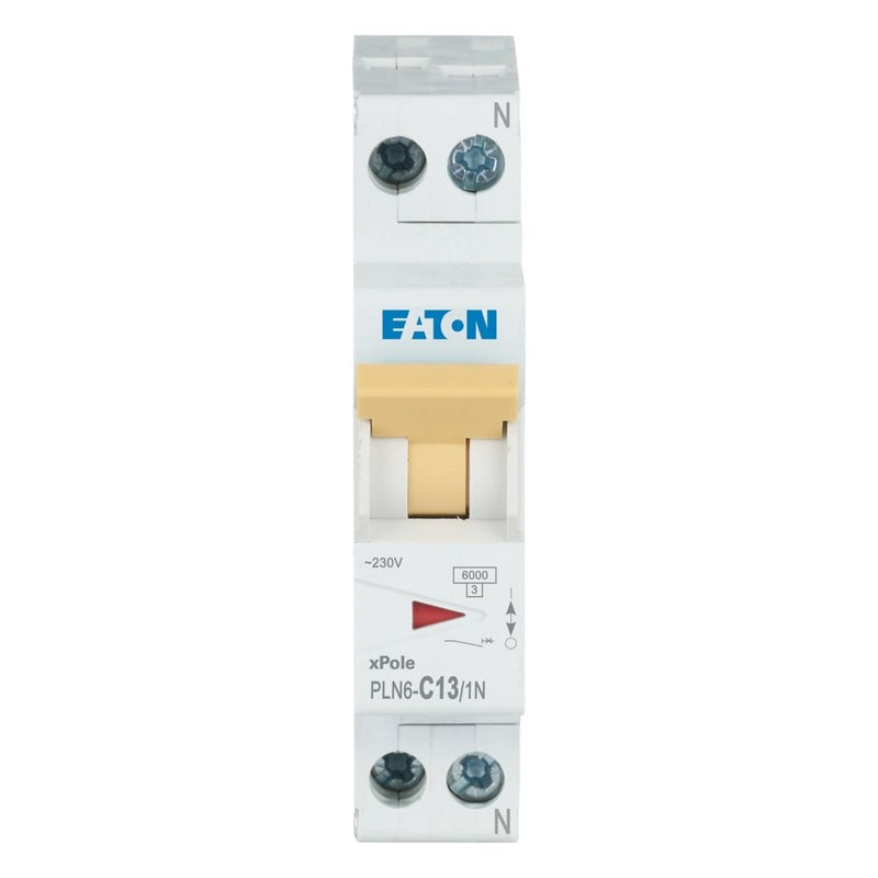 Eaton - Leitungsschutzschalter PLN6-C13/1N-DE 13A, 1p+N,Steckkl. C
