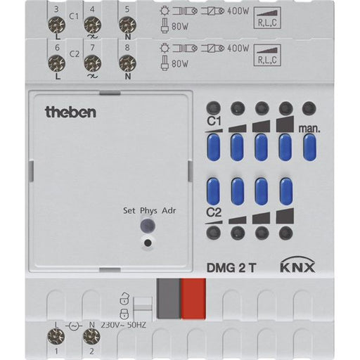 Theben - Bussystem-Dimmaktor Universaldimmer DMG 2 T KNX 2Kanal,Grundmodul − 1 Stück