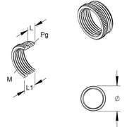 HKL - Erweiterungs-/Reduzierring Adapter 46P16M20