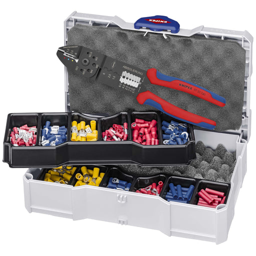 Knipex - Sortimentskasten für Anschluss- und Verbindungstechnik Crimp-Sortiment 97 90 26 für Kabelverbinder