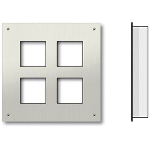TCS Tür Control - Montageelement für Türstation Frontplatte UP ZAU2007-0030 für 2x2 AMI-Module