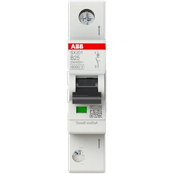 ABB Stotz S&J - Leitungsschutzschalter Sicherungsautomat SX201-B25 6kA, 25A, 1P