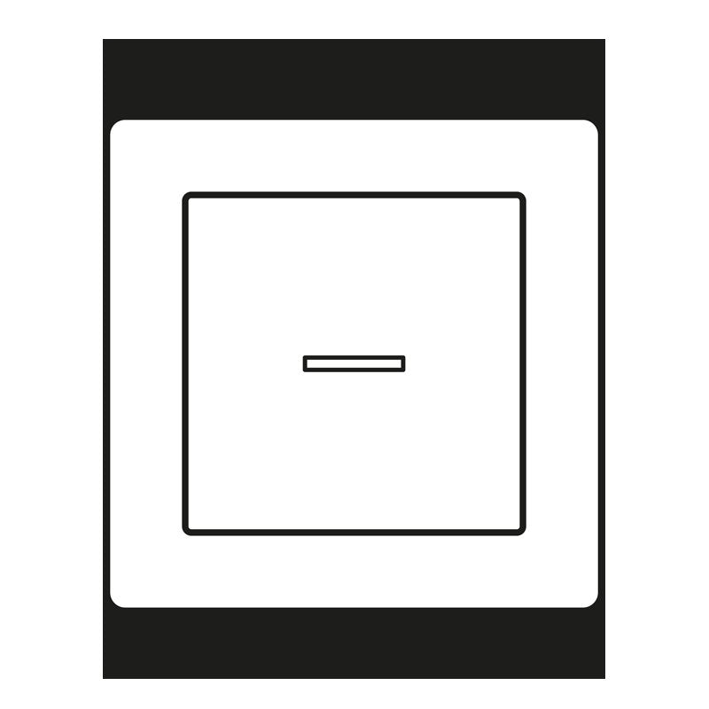 Jung - Abdeckung/Bedienelement für Installationsschalterprogramme Abdeckung Lichtleiter aws AS 590 KO5 WW für Taster