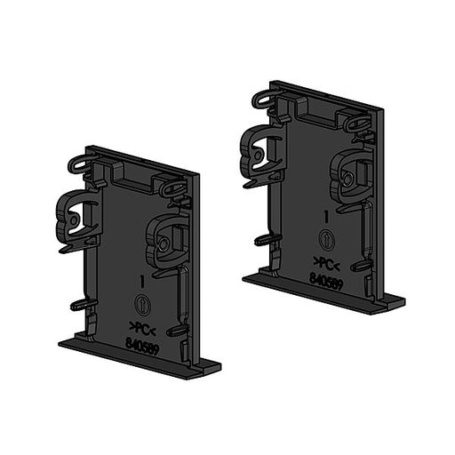 LTS Licht&Leuchten - Mechanisches Zubehör/Ersatzteile für Leuchten Enddeckel (VE2) LK-Z 045.2 schwarz schwarz