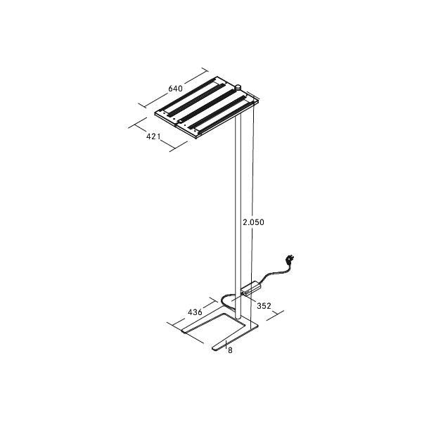 Brumberg Leuchten - Stehleuchte LED-Stehleuchte d/i 77412184MS 4000K