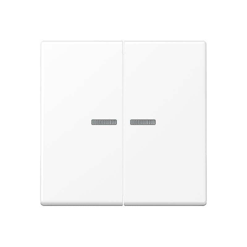 Jung - Bussystem-Tastsensor KNX RF Taster 2fach A 10921 ST RF BF WWM Thermoplast lackiert