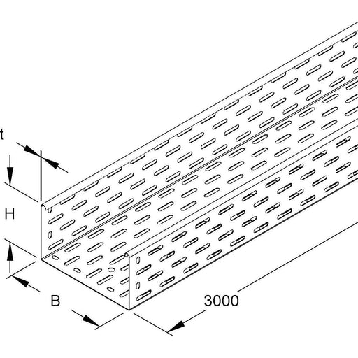 Niedax - Kabelrinne RL 110.100 E3 − 3 Meter