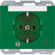 Berker - Steckdose SCHUKO-Steckdose gn/gl 41107113 Kontroll-LED