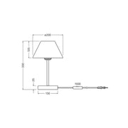 Ledvance - Tischleuchte E27 D. Raffia Table E27 grün