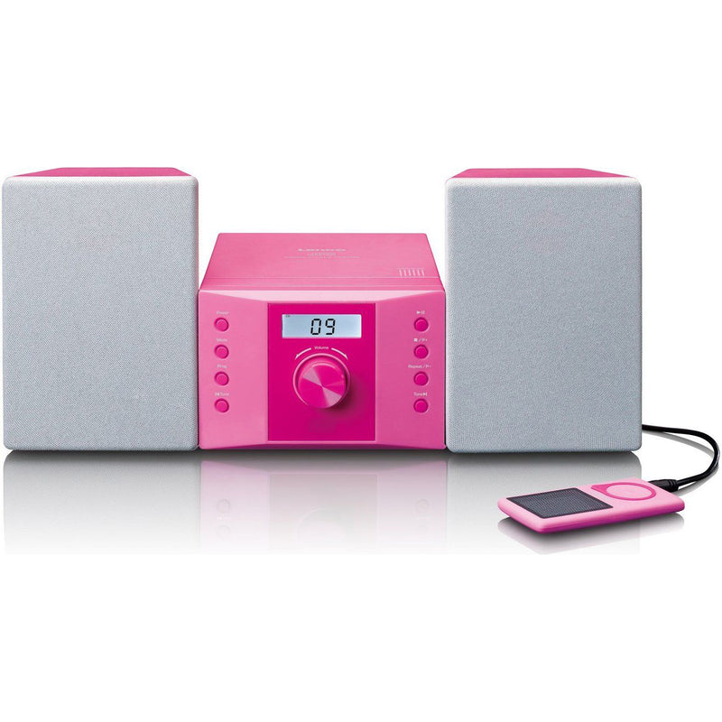 LENCO - HiFi-Komplettsystem Kinder-Micro-Anlage MC-013 Pink CD/PLL/FM/AUX